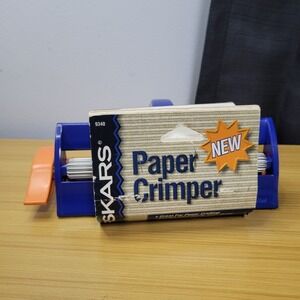 Fiskars Paper Crimper Extra Wide Rollers 9340 Cardstock Foil Construction New